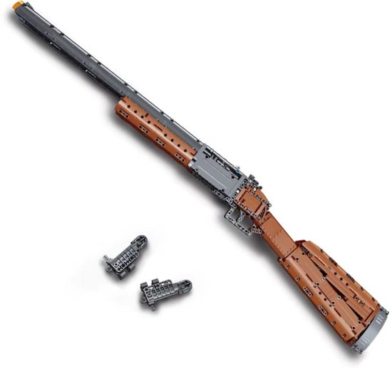 Mould King 14016 Dubbelloops Shotgun icons bouwset | WW2 army leger pistool modelbouw | Classic creator motor guns bouwpakket | Geschikt voor Lego | Technische speelgoed expert bouwpakketten voor volwassenen & kinderen | Bouwdoos met 1015 bouwstenen van Merkloos