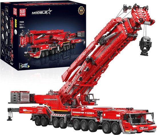 Mould king 17008s - Liebherr kraan - 8506 onderdelen - Technisch - Past op bekende merken - bouwset - bouwstenen van Merkloos