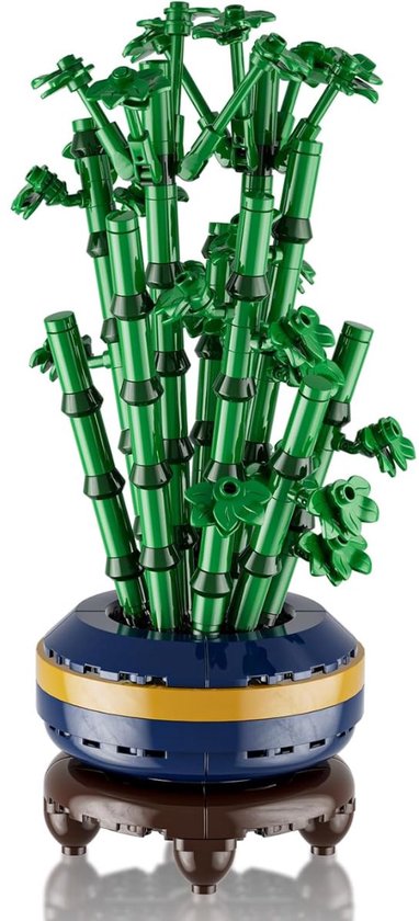 Mould King 24121 Botanical Bonsai Bamboe Bloemenboeket in Vaas | Bloemenpracht flowers collection | Classic Creator STEM speelgoed bloemen bouwpakket geschikt voor lego | Modelbouw voor volwassenen & kinderen | Bouwdoos met 375 bouwstenen van Merkloos
