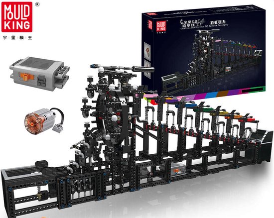 Mould King - 26006 - MOC-25851 Gemotoriseerde Regenboog Stepper Bal Rolling Machine van Mould King