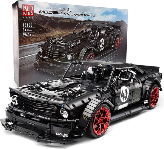 Mould King Ford Mustang Hoonigan Hoonicorn - Technic bouwset - 1/8 schaal van Merkloos