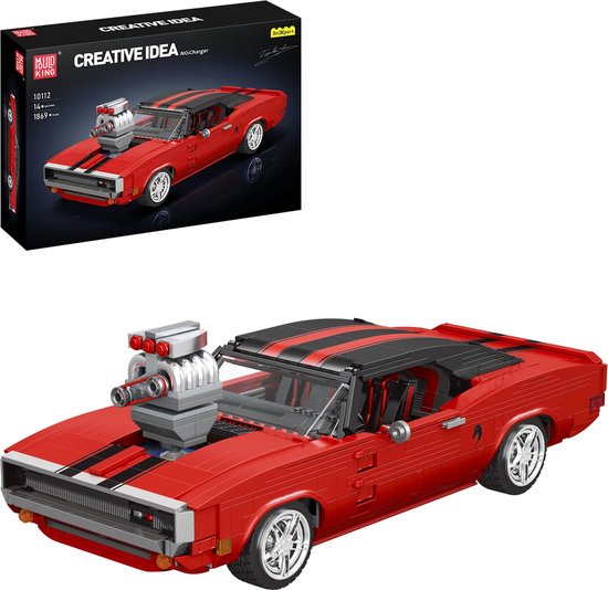 Mould King - Icons Charger Autos | City speed champions adventure | Creator classic autos's bouwpakket | Technische speelgoed ideas expert volwassenen & kinderen | 1869 bouwstenen modelbouw (compatibel met lego of mega bloks) van Mould King