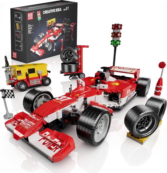 Mould King - Technic F1 Pitstop | City speed champions adventure | Creator classic formule 1 motor autos's bouwpakket | Compatibel met lego sluban of mega bloks | Technische speelgoed ideas expert volwassenen & kinderen | 1603 bouwstenen modelbouw van Mould King
