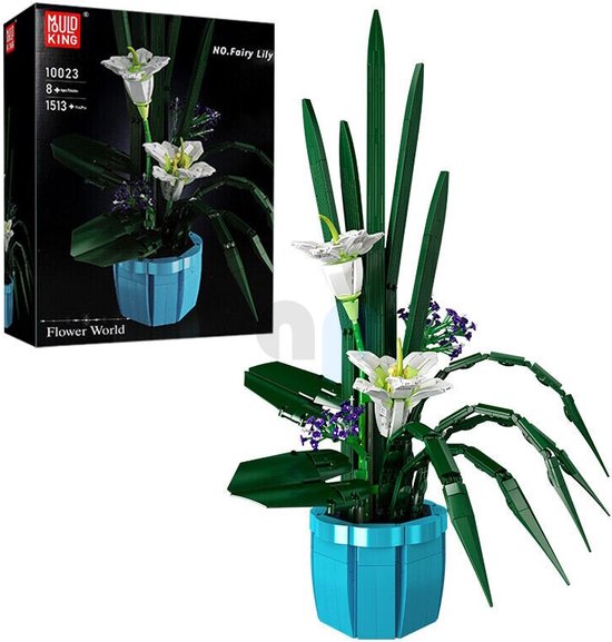 Mouldking 10023 - Lily Bloemen - 1513 onderdelen - Bouwset - Lego compatibel van Mouldking
