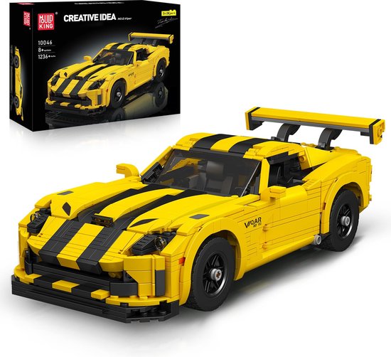 Mouldking 10046 - Dodge Viper - 1236 onderdelen - Bouwset - Lego compatibel van Mouldking