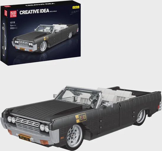 Mouldking 10118 - Lincoln Continental - Amerika - Oldtimer - 1903 onderdelen - bouwset - lego compatibel van Mouldking