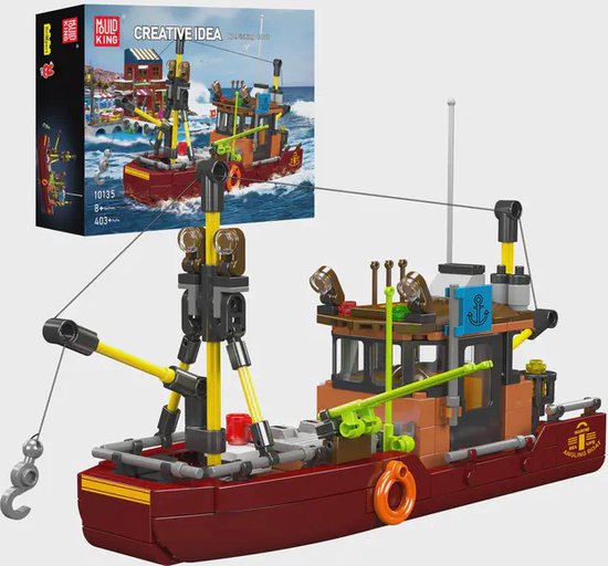 Mouldking 10135 - Visser's boot - 403 onderdelen - bouwset - lego compatibel van Mouldking
