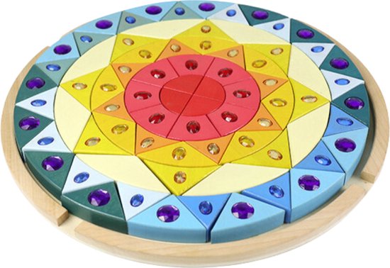 MOXZY® Bouwblokken Summerbreeze 41 cm - Houten blokken - Montessori - Houten speelgoed van MOXZY®
