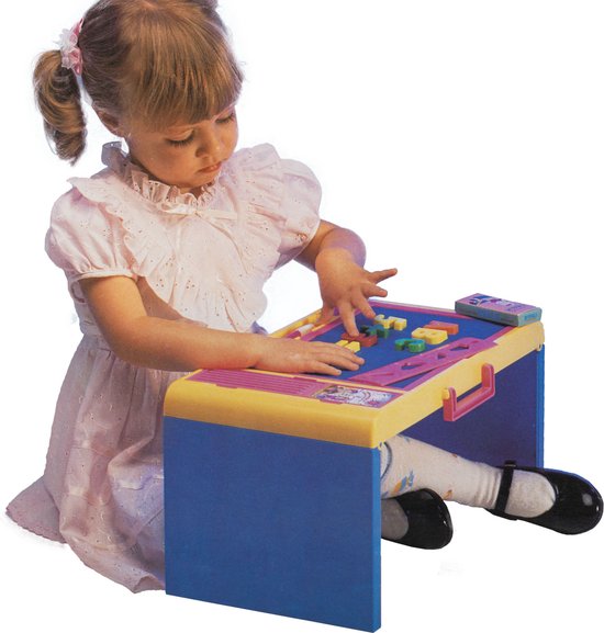 Multifunctioneel schrijftafeltje voor kinderen inclusief toebehoren - 40 x 22 x 23 cm - leerrijk speelgoed van Playfun