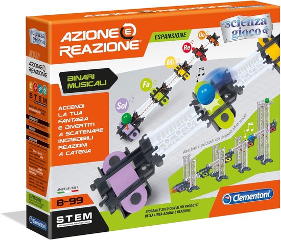 Muziekrails Uitbreiding - Logica Spel - Knikkerbaan Bouwen - Speelt Muzikale Noten - 30.4 x 5.9 x 24.5 cm - Meerkleurig van Merkloos