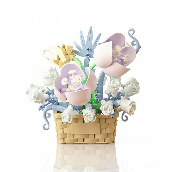 Namajunas - Mini Kunstbloemen Bloemenmand - Bouwsets Volwassenen - Botanical Flowers Collection - Botanical Bloemen - Bouwsets - Narcissen - Niet geschikt voor LEGO - Decoratie voor Huis, Cadeau, Kerst, Oudjaar, Nieuwjaar van Merkloos