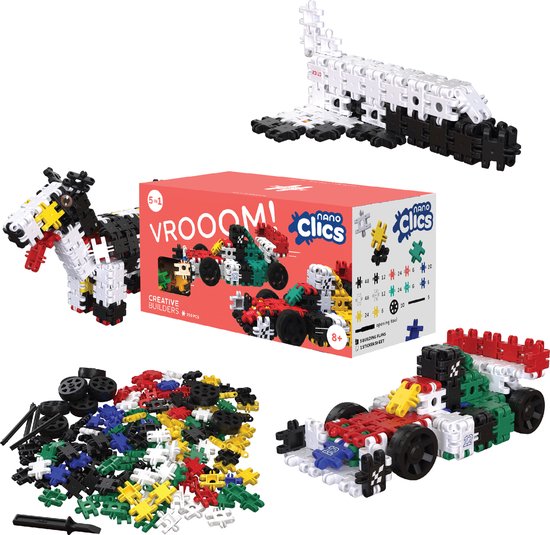 Nano Clics – Creative Builders 250 Piece Set – 5 in 1 Bouwblokken – SPEELGOED Gemaakt Van 100% RECYCLED Plastic – Speelgoed 8, 9, 10, 11, 12 jaar – Constructie Speelgoed van N/A