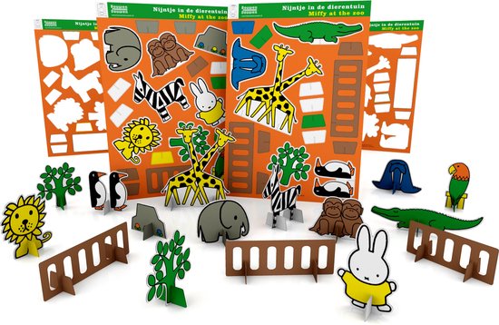 Nijntje bouwplaat dierentuin van Totum