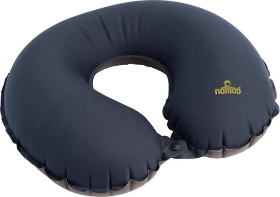 NOMAD® Air Nekkussen Opblaasbaar | Compact Reiskussen Vliegtuig | Slechts 60 Gram | Slim ventiel | Incl Hoes van NOMAD