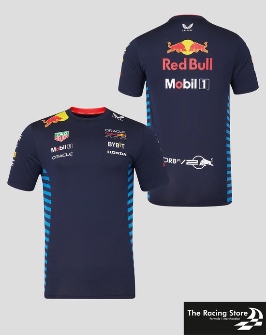 Oracle Red Bull Racing Teamline Shirt 2024 L - Max Verstappen - Sergio Perez van Oracle Red Bull Racing