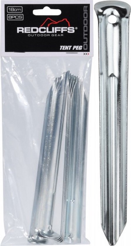 outdoor tentharingen half rond 18cm 8 stuks van OutDoor