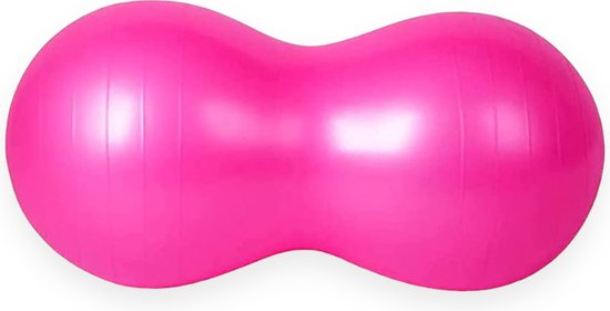 Padisport Peanut Yoga Bal 90x45cm Roze - Zwangerschapsbal - Pilates Bal - Oefenbal - Fitnessbal - Evenwichtsbal - Zwangerschaps Bal - Yoga Bal 90 Cm - Yoga Bal Roze - Yoga - Fitness - Roze van Padisport