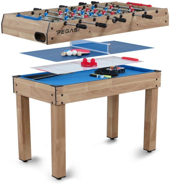 Pegasi Multi speeltafel 4 in 1 van Merkloos