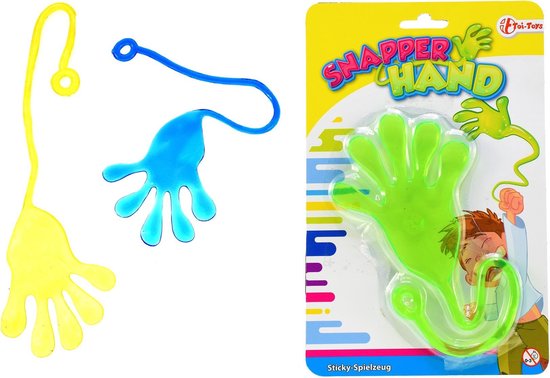 Plakhand op blisterkaart van Johntoy