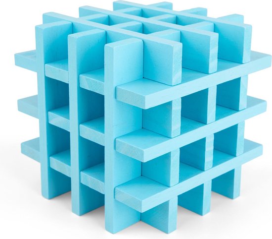 Planks 2 Play Gekleurde Houten Plankjes Set - 45 stuks - Licht Blauw van Planks 2 Play