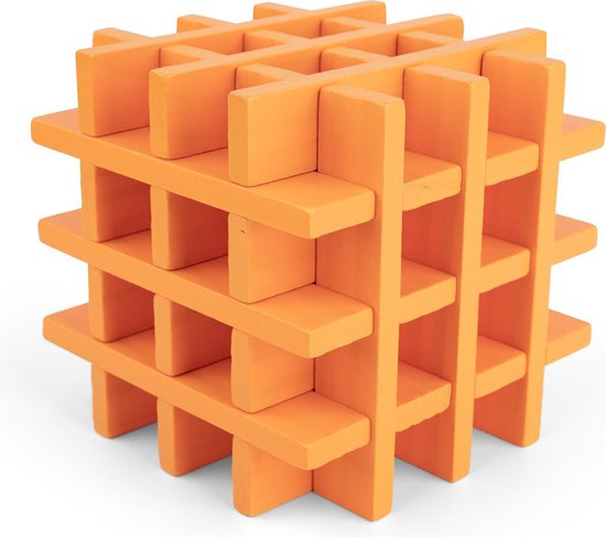 Planks 2 Play Gekleurde Houten Plankjes Set - 45 stuks - Oranje van Merkloos