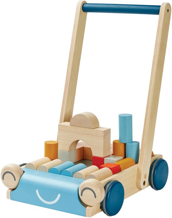 PlanToys Loopstoeltje - Boomgaard - Duurzaam Hout - Creatief Spel - Loopplezier - Stimuleert Ontwikkeling van Merkloos