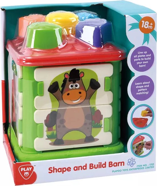 PLAYGO - Infant & peuters - vorm- en bouwschuur - Jono Toys 1752 van Playgo