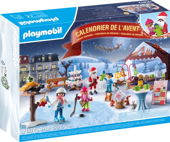 PLAYMOBIL® Adventskalender: Een uitstapje naar de kerstmarkt - P-71472 van Playmobil