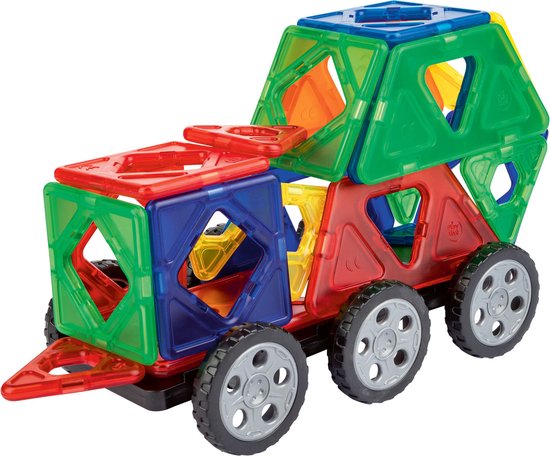 Playtive Magnetische Bouwset - Stimuleert de creativiteit en ruimtelijk inzicht - Aanbevolen leeftijd: vanaf 1,5 jaar - Set: 25 delig - Bevordert de behendigheid, creativiteit en fijne motoriek van Playtive