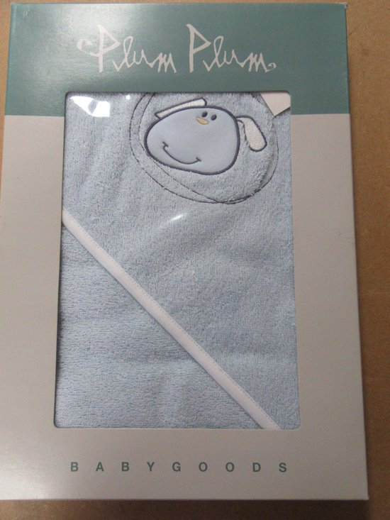 plum plum babygoods , badkap met tip lucca blauw van Plum