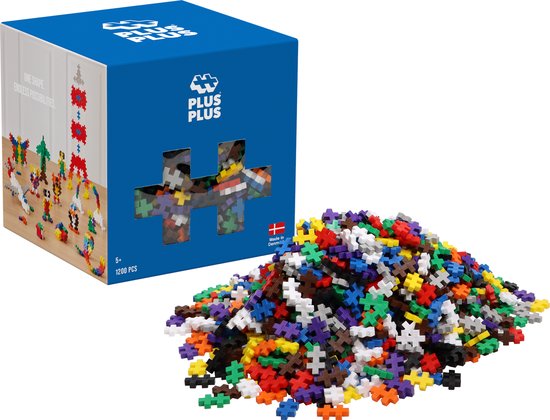 Plus-Plus - Basic Colormix - Constructiespeelgoed - Set Met Bouwstenen - 1200 Delige Bouwset - Bouwspeelgoed - Vanaf 3 Jaar van Plus-Plus