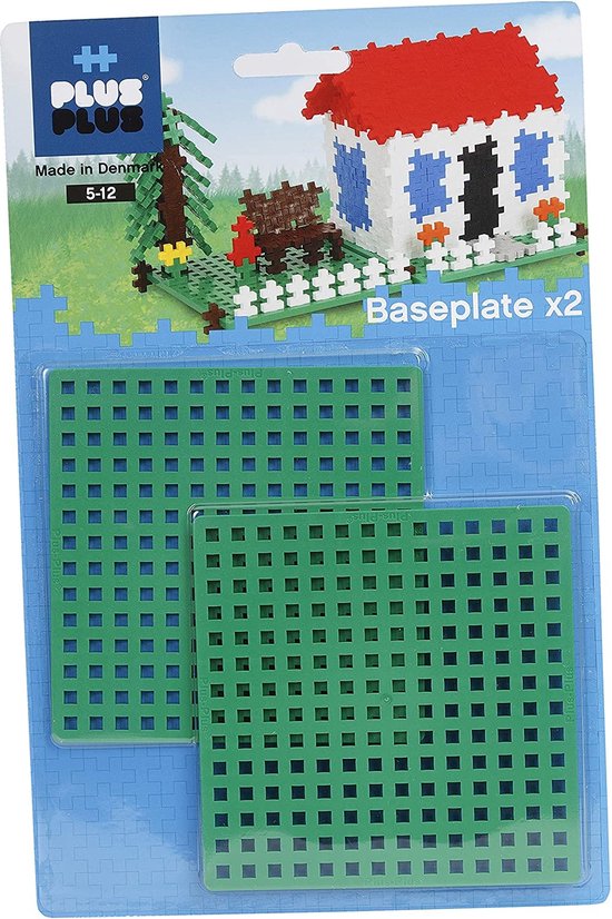 Plus Plus Basis Bouwplaten - Groen (2-delig) van Plus-Plus