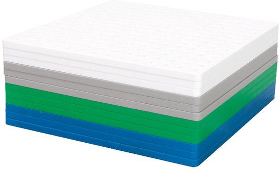 Plus-Plus Basisplaten 12 stuks - Gemengd van Plus-Plus