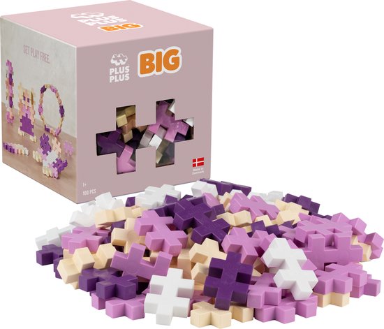 Plus-Plus - BIG Bloom Colormix - Constructiespeelgoed - Set Met Bouwstenen - 100 Delige Bouwset - Bouwspeelgoed - Vanaf 3 Jaar van Plus-Plus