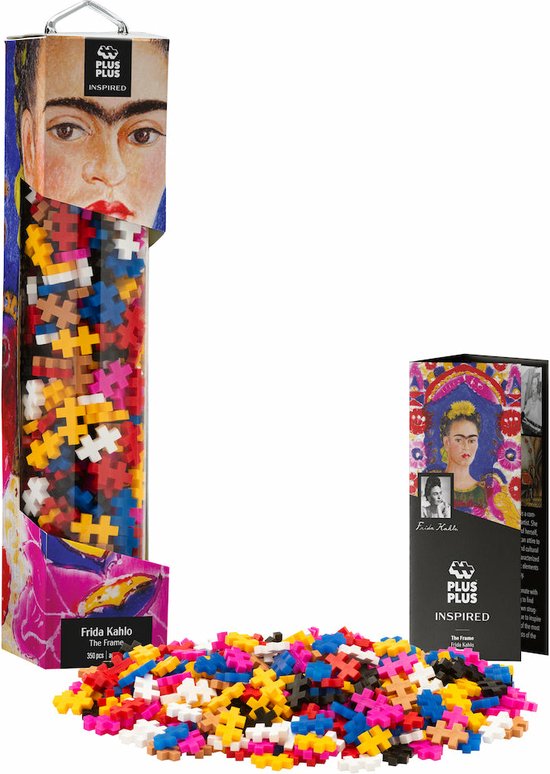 Plus-Plus Inspired - Frida Kahlo The Frame - 5162 - Bouwspeelgoed kunstwerk - Constructiespeelgoed - Set met 350 bouwstenen - Vanaf 7 jaar van Plus-Plus
