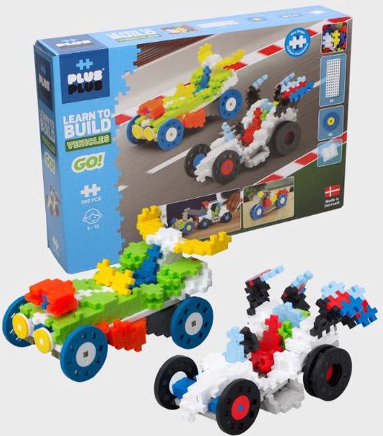 Plus-Plus - Learn To Build - Voertuigen - Constructiespeelgoed - Set Met Bouwstenen - 500 Delige Bouwset - Bouwspeelgoed - Vanaf 5 Jaar van Plus-Plus