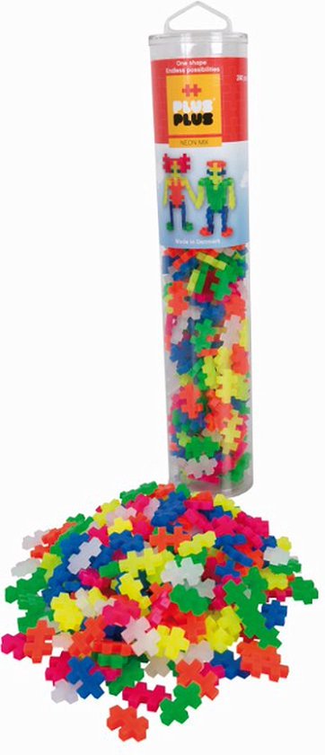 Plus-Plus Neon Mix - Constructiespeelgoed - 240 stuks - 4186 van Plus-Plus