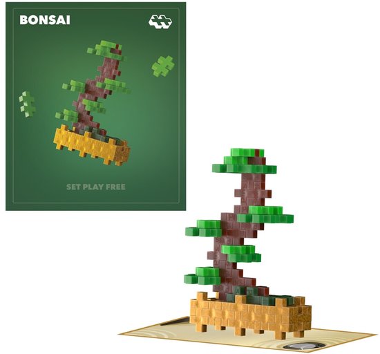 Plus-Plus Plant Pack Bloem Bonsai 4338 - Botanical Bouwspeelgoed - Constructiespeelgoed - Set met 50 bouwstenen - Vanaf 5 jaar van Plus-Plus