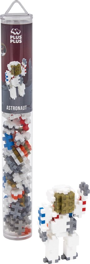 Plus-Plus Tube astronaut 100 delige bouwset - 4184 - Bouwspeelgoed - Constructiespeelgoed - Set met bouwstenen - Vanaf 5 jaar van Plus-Plus