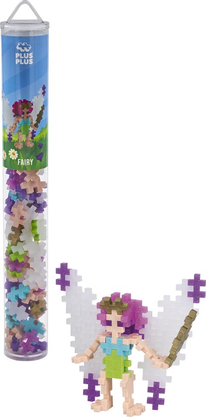 Plus-Plus Tube fee 100 delige bouwset - 4241 - Bouwspeelgoed - Constructiespeelgoed - Set met bouwstenen - Vanaf 5 jaar van Merkloos
