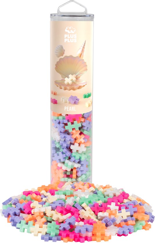 Plus-Plus Tube pearl 240 delige bouwset - 4316 - Bouwspeelgoed - Constructiespeelgoed - Set met bouwstenen - Vanaf 5 jaar van Plus-Plus