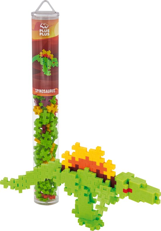 Plus-Plus Tube Spinosaurus Dinosaurus 100 delige bouwset - 4238 - Bouwspeelgoed - Constructiespeelgoed - Set met bouwstenen - Vanaf 5 jaar van Plus-Plus