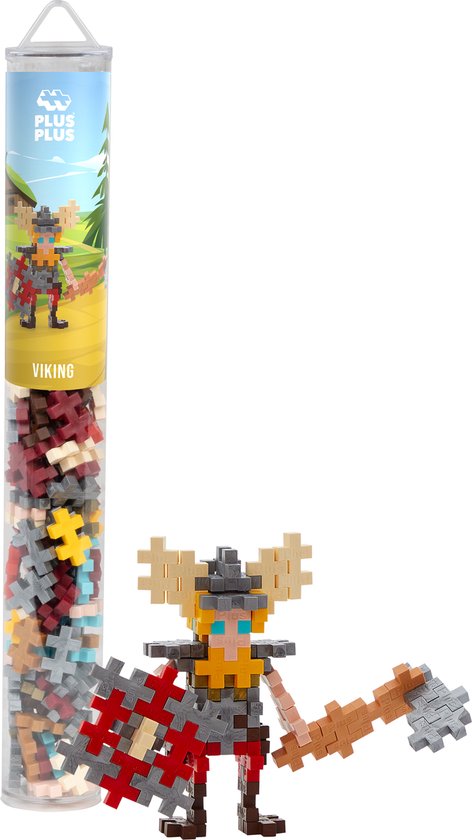 Plus-Plus - Viking Tube - Constructiespeelgoed - Set Met Bouwstenen - 100 Delige Bouwset - Bouwspeelgoed - Vanaf 3 Jaar van Plus-Plus