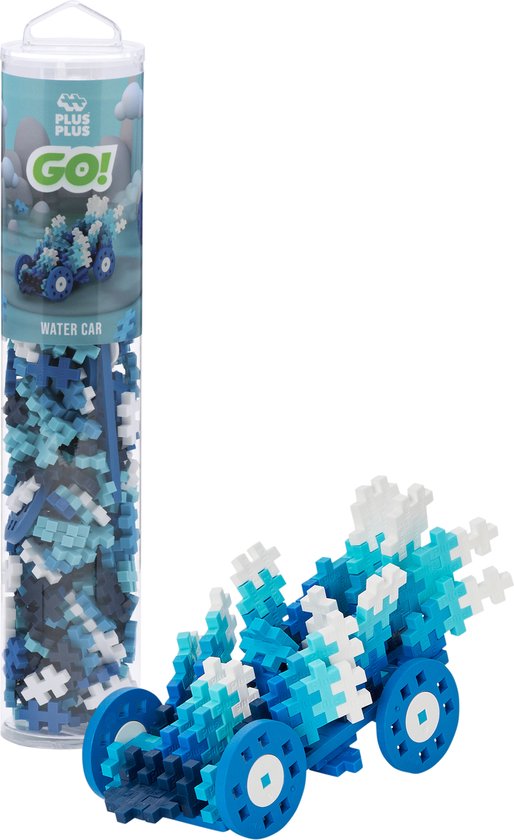 Plus-Plus - Water Car Tube - Constructiespeelgoed - Set Met Bouwstenen - 200 Delige Bouwset - Bouwspeelgoed - Vanaf 3 Jaar van Plus-Plus
