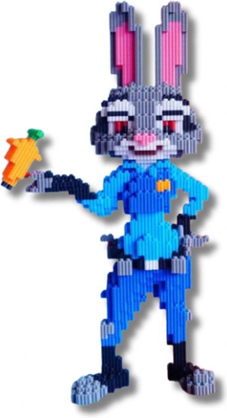 Politie konijn - 38cm - 3850 pcs - Building blocks - Nanoblocks - miniblocks van $