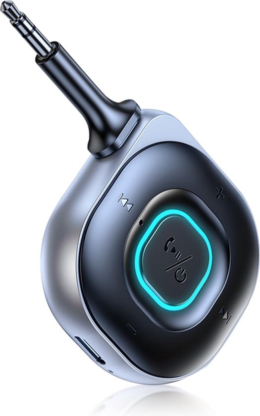 Provium Bluetooth 5.3 - compacte 2 in 1 Zender en Ontvanger - Handsfree Bellen - Bluetooth auto audio headset - Dual Device Connectie - 20 uur Batterij - 3.5mm AUX adapter - zwart van Pro