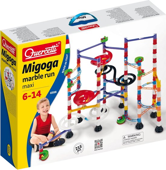 Quercetti Knikkerbaan Migoga Maxi 213-delig van Quercetti