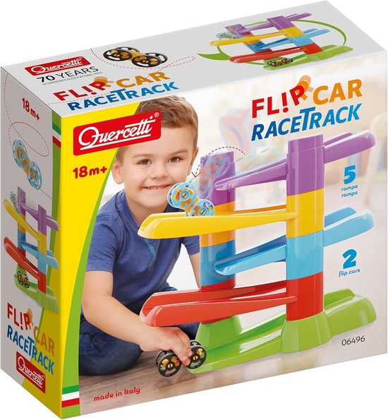 Racebaan Knikkerbaan - Auto Circuit - Kinderspel - Zelfmontage Speelgoed - 31x13x33.5 cm van Merkloos