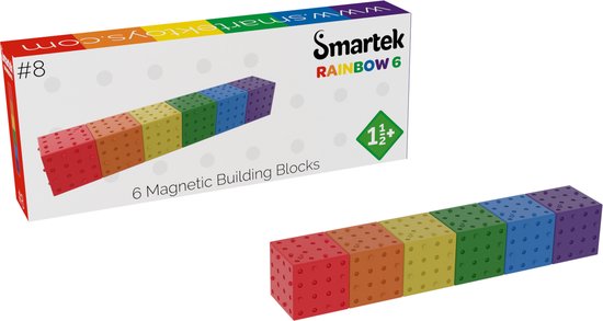 Rainbow 6 - #8 - Smartek Toys - Magnetische Bouwblokken van Smartek Toys