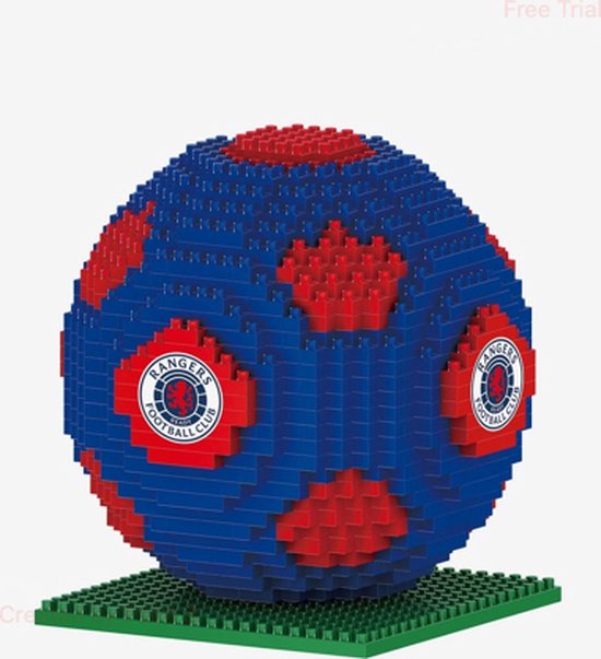 Rangers FC - 3D BRXLZ voetbal - bouwpakket van FOCO